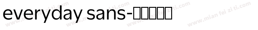 everyday sans字体转换